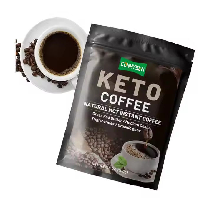 Etiqueta privada Keto adelgazamiento Café Pérdida de peso Control de la dieta MCT Reemplazo de comidas Comida instantánea