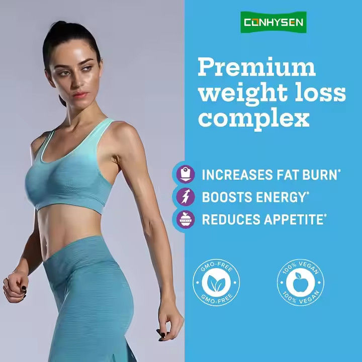 Capsulas quemadoras de grasa con vitamina B12 L-carnitina L-tartrato reduce el apetito
