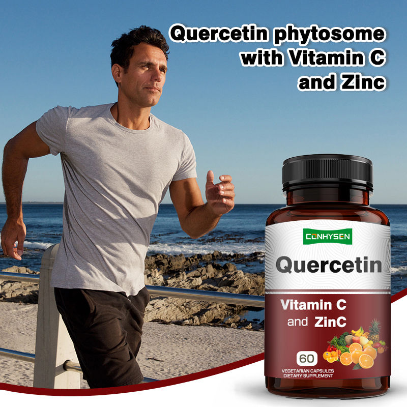 Good Quality Quercetin Capsules with Vitamin C Zinc Support Healthy Aging Vegetable Capsules