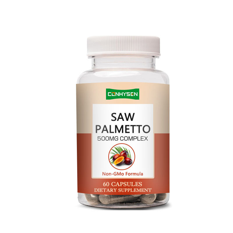 No OGM Saw Palmetto cápsulas 500 mg Complejo de apoyo Equilibrio hormonal Salud del cabello