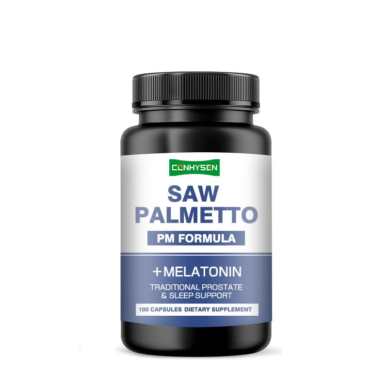 Suplemento vegano de Saw Palmetto OEM/ODM, cápsulas de Saw Palmetto para reducir la micción frecuente