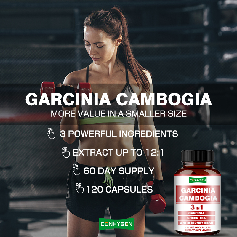 Las cápsulas de Garcinia Cambogia con frijoles blancos apoyan la fuerza