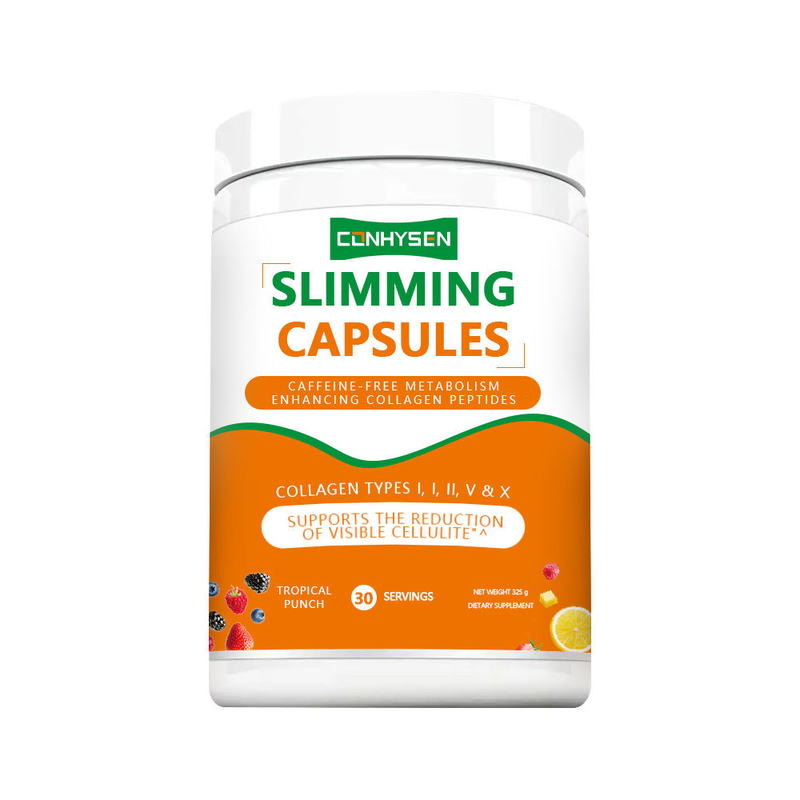 Las cápsulas de adelgazamiento de etiqueta personalizada apoyan las articulaciones y los huesos con suplemento de ácido hialurónico de vitamina C