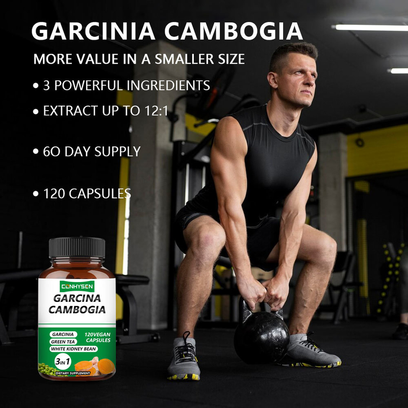 Cápsulas de Garcinia Cambogia 3 en 1 Personalizadas con Frijol Blanco para el Apoyo a la Fuerza