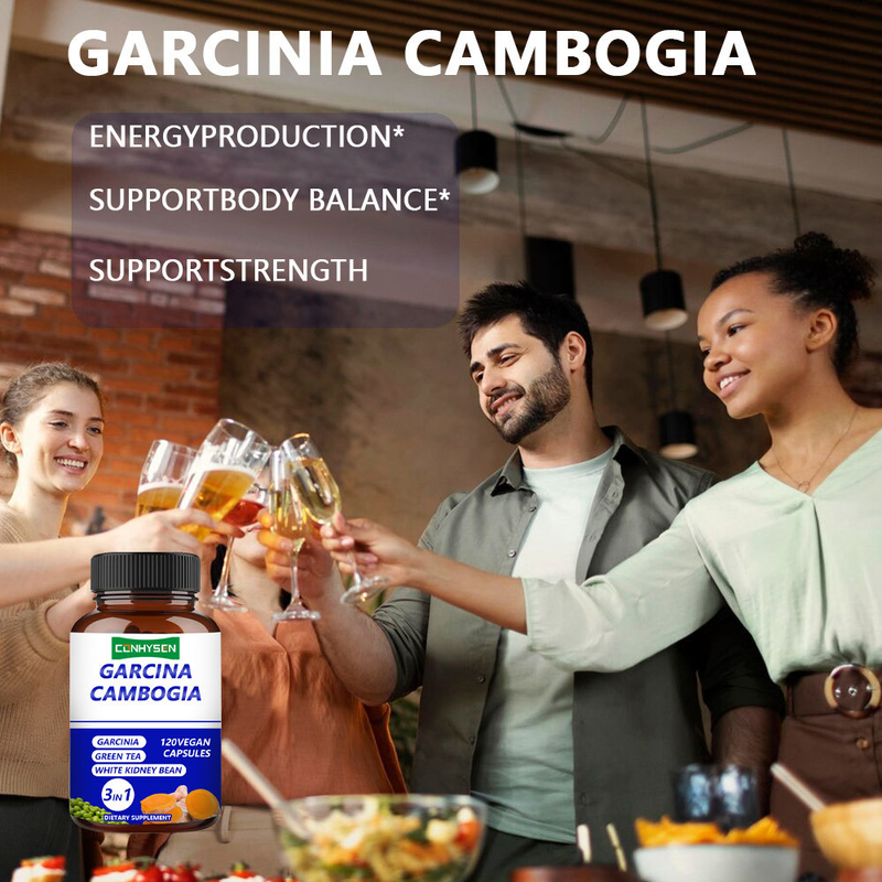 Cápsulas de Garcinia Cambogia Aumentan la Energía y la Fuerza - Productos para el Cuidado de la Salud 3 en 1