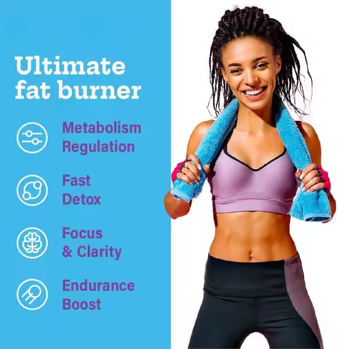 Quemador de grasa de origen vegetal de primera calidad con Garcinia Cambogia L-Carnitina Aumenta el metabolismo Reduce el apetito Desintoxica Energize