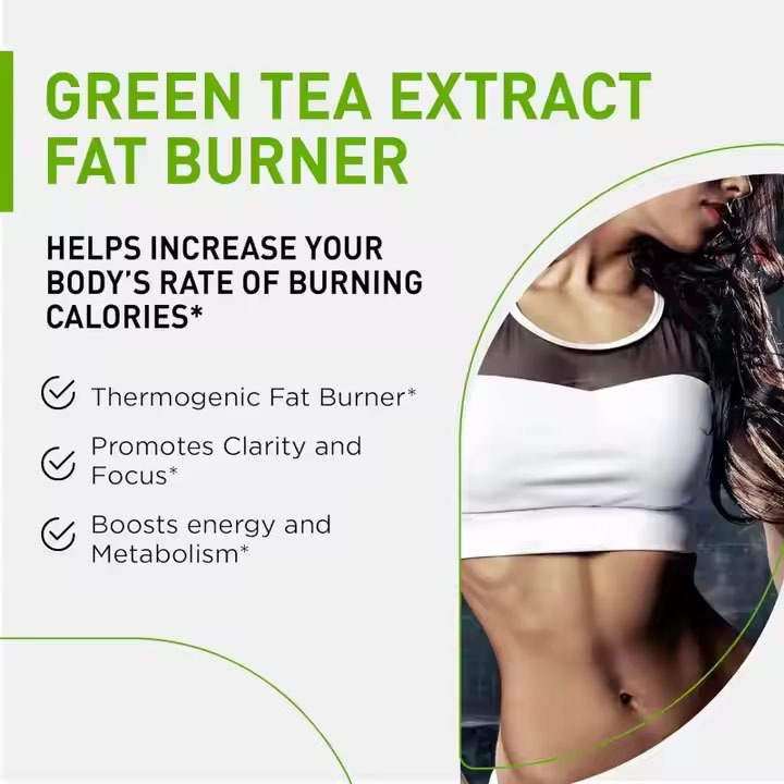 Quemador de grasa de té verde premium para la pérdida de peso natural, estimulador del metabolismo, apoyo a la desintoxicación con beneficios para la energía inmunológica