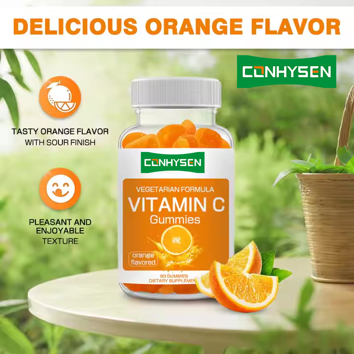 Gomitas de extracto de fruta de naranja con vitamina C para un cabello saludable y reducción del riesgo cardiovascular