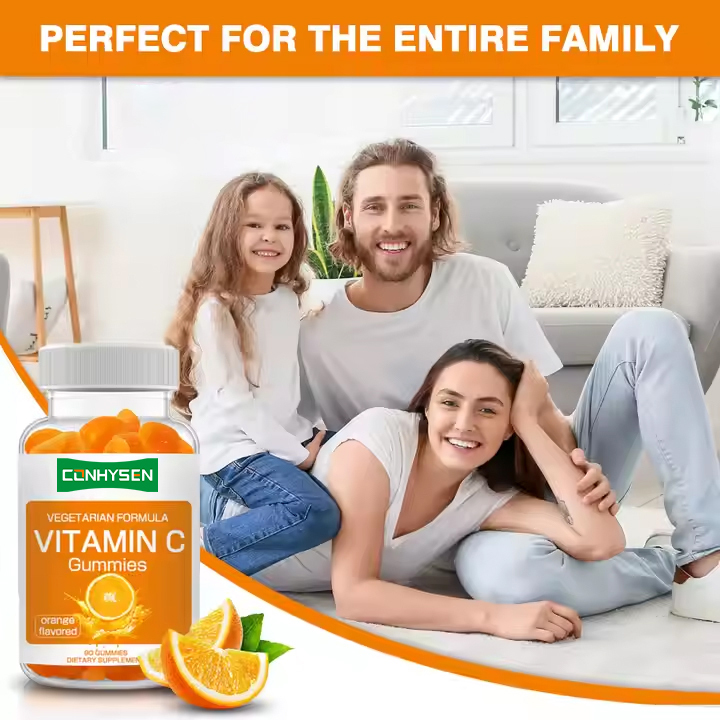 Gomitas de extracto de fruta de naranja con vitamina C para un cabello saludable y reducción del riesgo cardiovascular