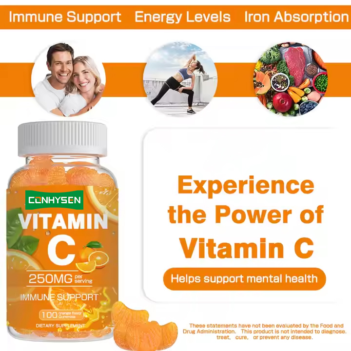 Gomitas de vitamina C que refuerzan el sistema inmunológico Suplemento vitamínico para adultos Caramelos de vitamina C