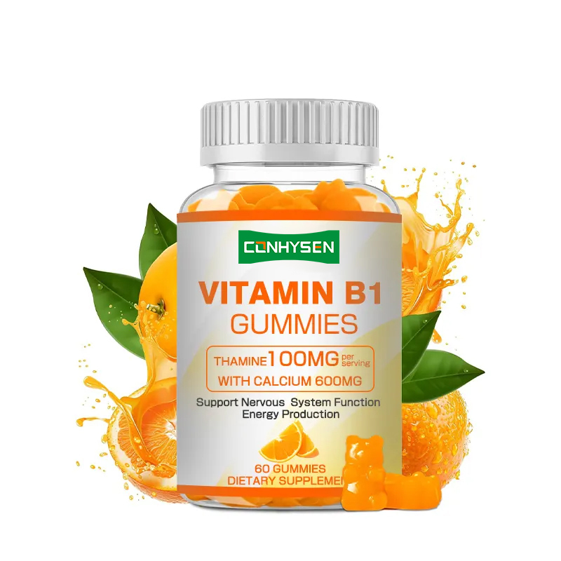 Las gomitas de vitamina B1 de marca privada aumentan la energía, promueven la salud cardíaca y mantienen la salud con un suministro natural.
