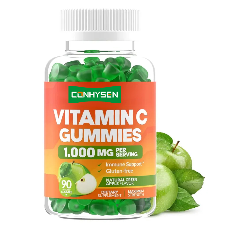 OEM Blanqueamiento de la piel Adulto Suplemento de vitamina C para niños 1000mg Vitamina C gomas