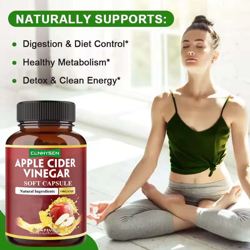 Wellbody OEM/ODM Fábrica de Etiqueta Privada Suministra Cápsulas de Vinagre de Sidra de Manzana KETO Orgánico Natural Halal para Dar Forma al Cuerpo