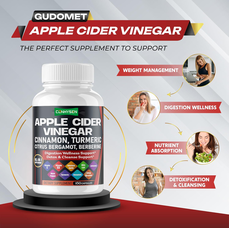 Cápsulas de Canela de Ceilán OEM Cúrcuma Vinagre de Sidra de Manzana Ginseng Berberina Calabaza Amarga Cardo Mariano Fenogreco