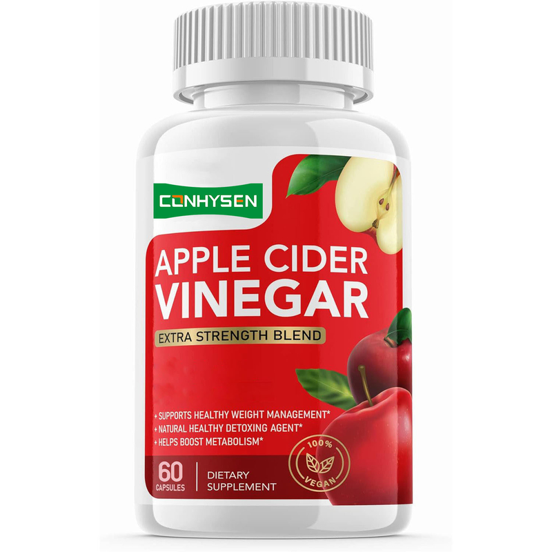 Cápsulas de Vinagre de Sidra de Manzana con Madre de Marca Privada OEM de Biochealth, Pastillas de ACV Orgánico, Suplemento para Adelgazar, Desintoxicar y Limpiar