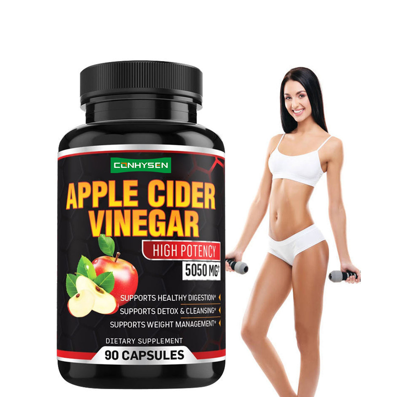Cápsulas Slim Personalizadas Pastillas para Adelgazar Cápsulas de Vinagre de Sidra de Manzana Súper para la Quema de Grasa