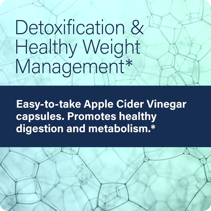 Las cápsulas de desintoxicación de vinagre de sidra de manzana de primera calidad con enzimas digestivas apoyan el metabolismo