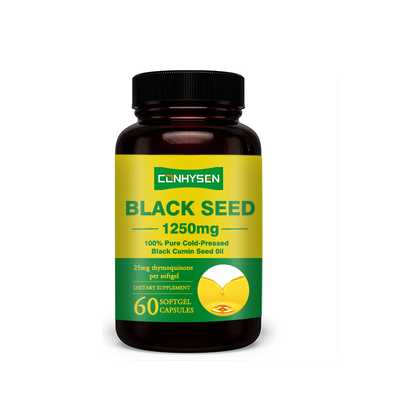 Cápsulas blandas de aceite de semilla negra personalizadas premium OEM para apoyo inmunológico y salud de las articulaciones