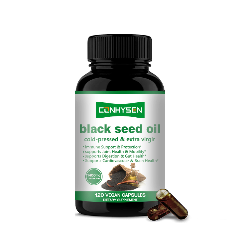 Cápsulas de Aceite de Semilla Negra Orgánico 1000mg para la Salud de las Articulaciones, 24 Meses de Vida Útil