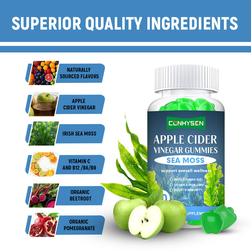 Las gomas de musgo marino con vitamina B C Fábrica de venta al por mayor apoyan la reposición de energía