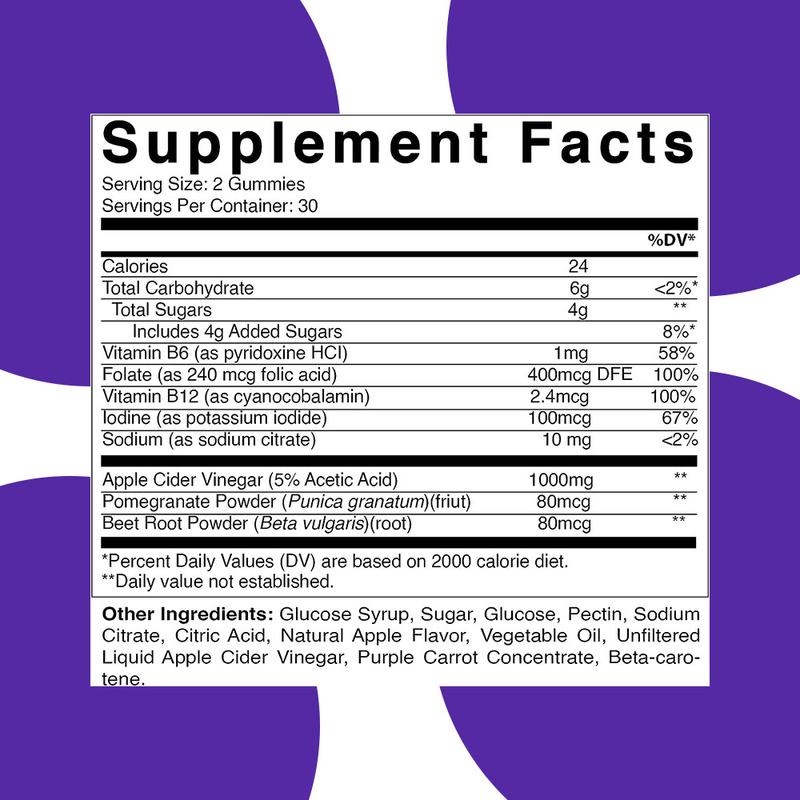 Gomitas de Vinagre de Sidra de Manzana con Sabor a Manzana de Fábrica Promueven la Desintoxicación con Marca Personalizada