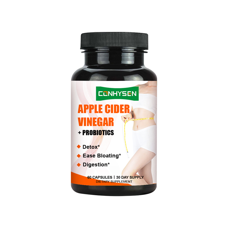 Cápsulas de Vinagre de Sidra de Manzana de Fábrica con Marca Personalizada para Controlar los Niveles de Azúcar en la Sangre