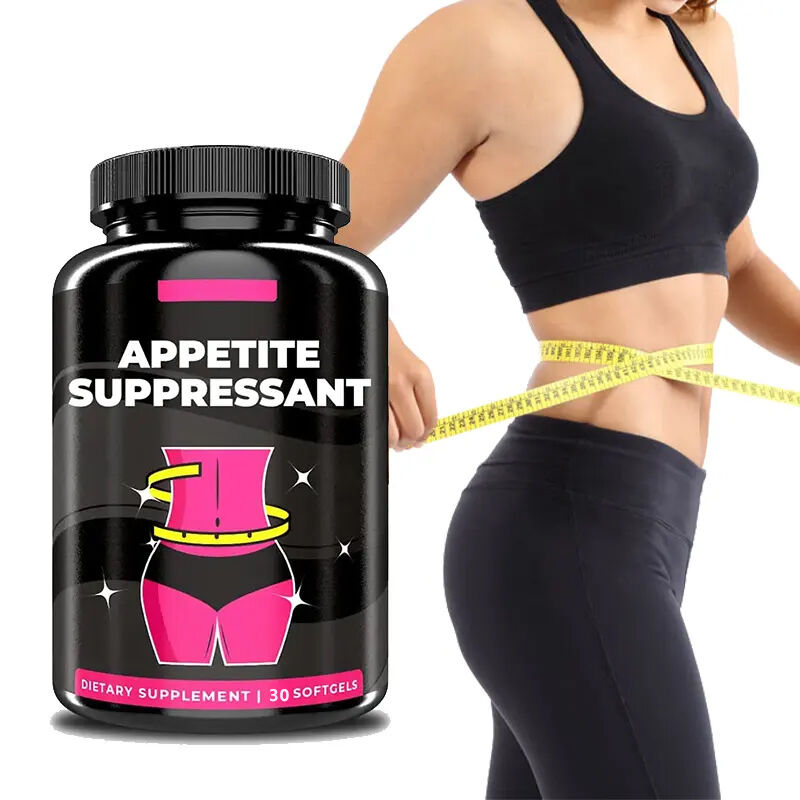 OEM Fibra dietética saludable quemador de grasa supresor del apetito cápsulas píldoras adelgazantes mujeres supresor del apetito para la pérdida de peso