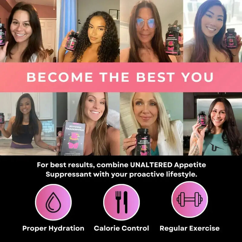 Venta caliente de etiqueta privada Suplemento de belleza de adelgazamiento cápsula cortar hambre supresor del apetito pérdida de peso cápsula