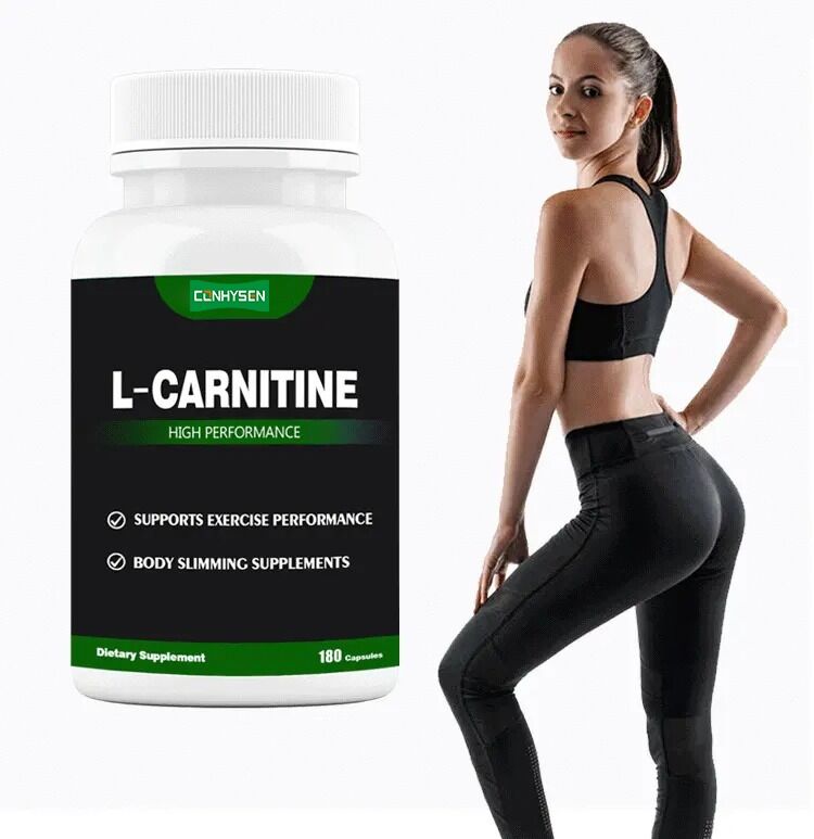 Etiqueta privada Suplementos dietéticos L-carnitina Fumarato de hoja de loto adelgazamiento Perder peso Cápsulas de L-carnitina Fibra dietética