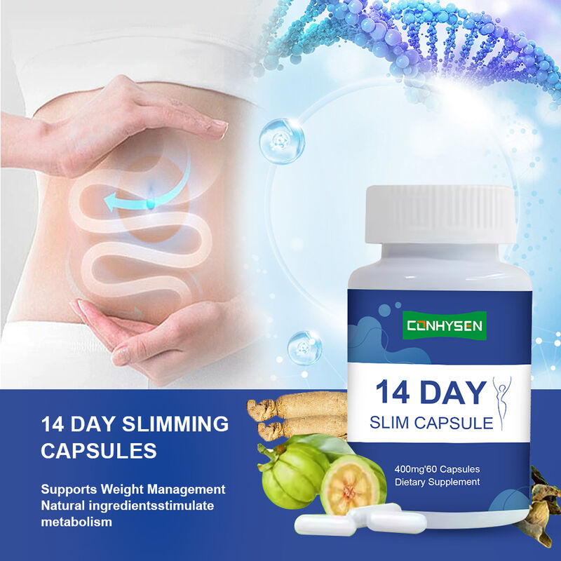 14 días de cápsula slim apoya la salud digestiva y la pérdida de peso suplemento dietético cápsulas de desintoxicación