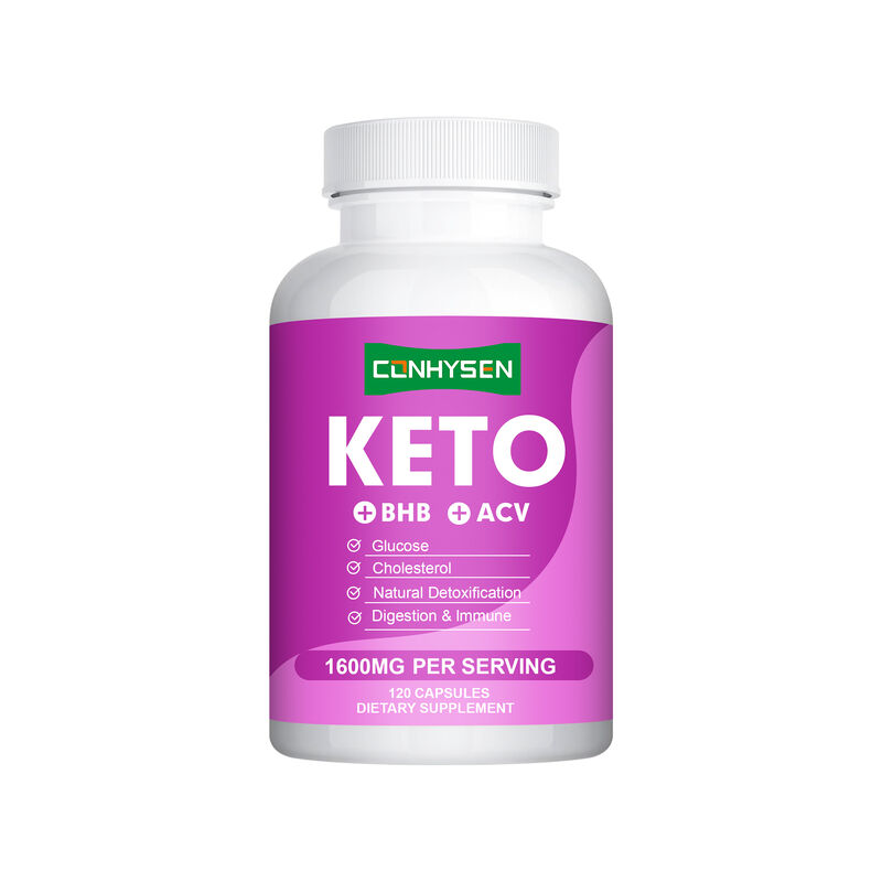 OEM ODM cápsulas keto ricos en BHB ACV vitaminas zinc cromo apoya la actividad metabólica eficiente píldoras para bajar de peso