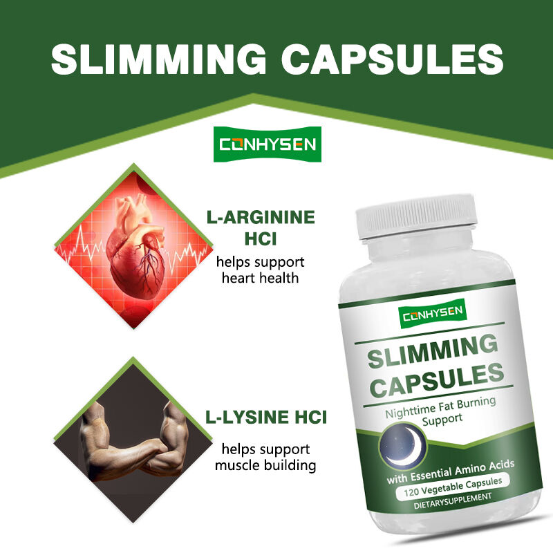Cápsulas Adelgazantes de Marca Propia para Ayudar a Limpiar y Desintoxicar el Cuerpo con L-Arginina HCL Cápsulas Adelgazantes de Fibra Dietética Herbal