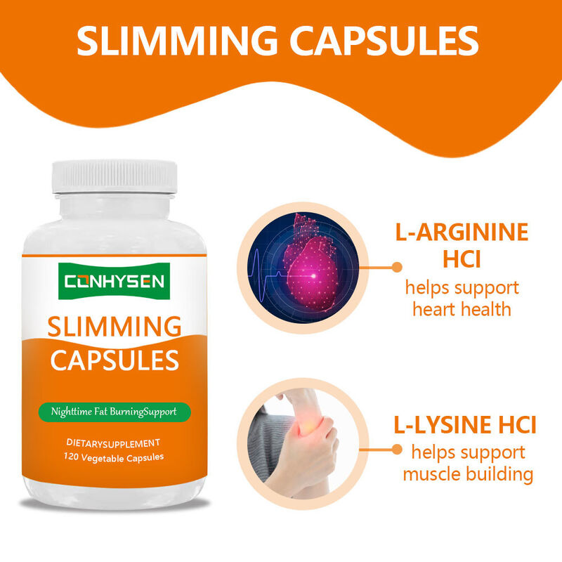 Precio de fábrica Suplementos de hierbas cápsulas adelgazantes para ayudar a mantener los niveles de energía con cápsulas adelgazantes de L-lisina HCL