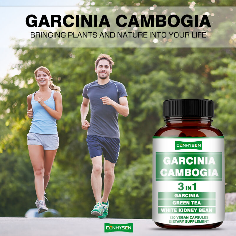 OEM Garcinia Cambogia cápsulas para la producción de energía Apoyo al equilibrio corporal Cápsulas de fibra dietética