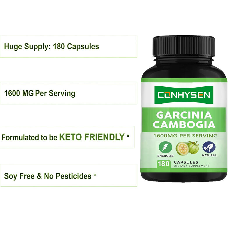 Suplemento dietético de alta calidad Garcinia Cambogia pura cápsulas promueve la energía y la resistencia