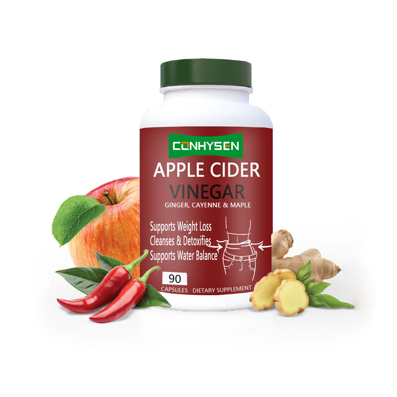 Ventas directas de fábrica OEM Manejo del cuerpo Promueve la digestión y el control del peso Cápsulas de vinagre de sidra de manzana