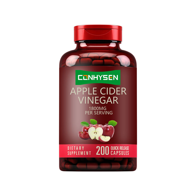 OEM/ODM Suplemento de ACV Apoyo a la digestión y desintoxicación Gestión del peso Cápsulas de vinagre de sidra de manzana para hombres Mujeres