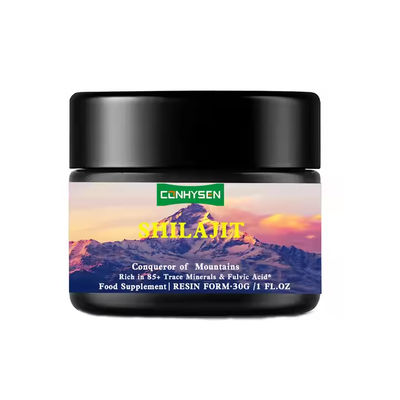 OEM Shilajit del Himalaya Resina rica en minerales Fulvico Acido mejora el sistema inmunológico
