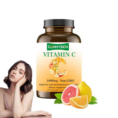 Vitamina C orgánica cápsulas suplementos de apoyo antioxidante sistema inmune OEM