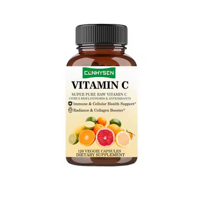 Vitamina C cápsulas 200 mg Apoyo inmunológico Corazón Cerebro Salud Mezcla patentada