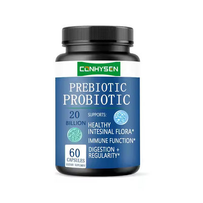 Capsulas prebióticas Top Probióticos Suplementos de hierbas Capsulas Microbioma intestinal y salud digestiva