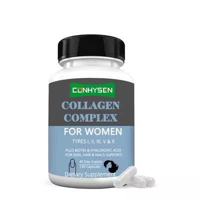 Capsulas complejas de colágeno para mujeres Biotina Suplemento de vitamina C Fábrica proveedor