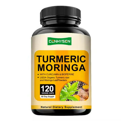 La cúrcuma y las cápsulas de moringa, ricos en extracto de raíz de cúrcuma, mejoran la inmunidad