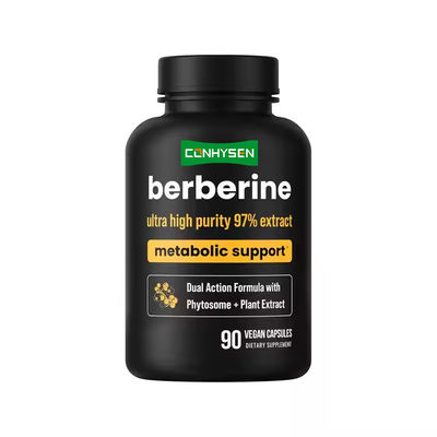 OEM ODM cápsulas de berberina extracto de plantas suplemento de cápsulas de apoyo a la salud intestinal gastrointestinal