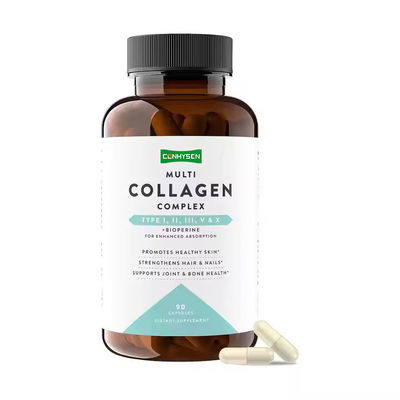 Las cápsulas complejas de colágeno promueven la salud de la piel