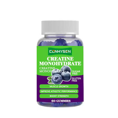 OEM Creatina Monohidrato Gummies Mejorar la concentración de la fuerza de entrenamiento Suplemento