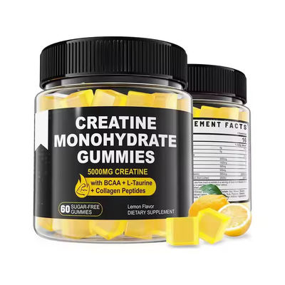 Etiqueta privada Creatina monohidrato gomas de fuerza muscular antes del entrenamiento gomas
